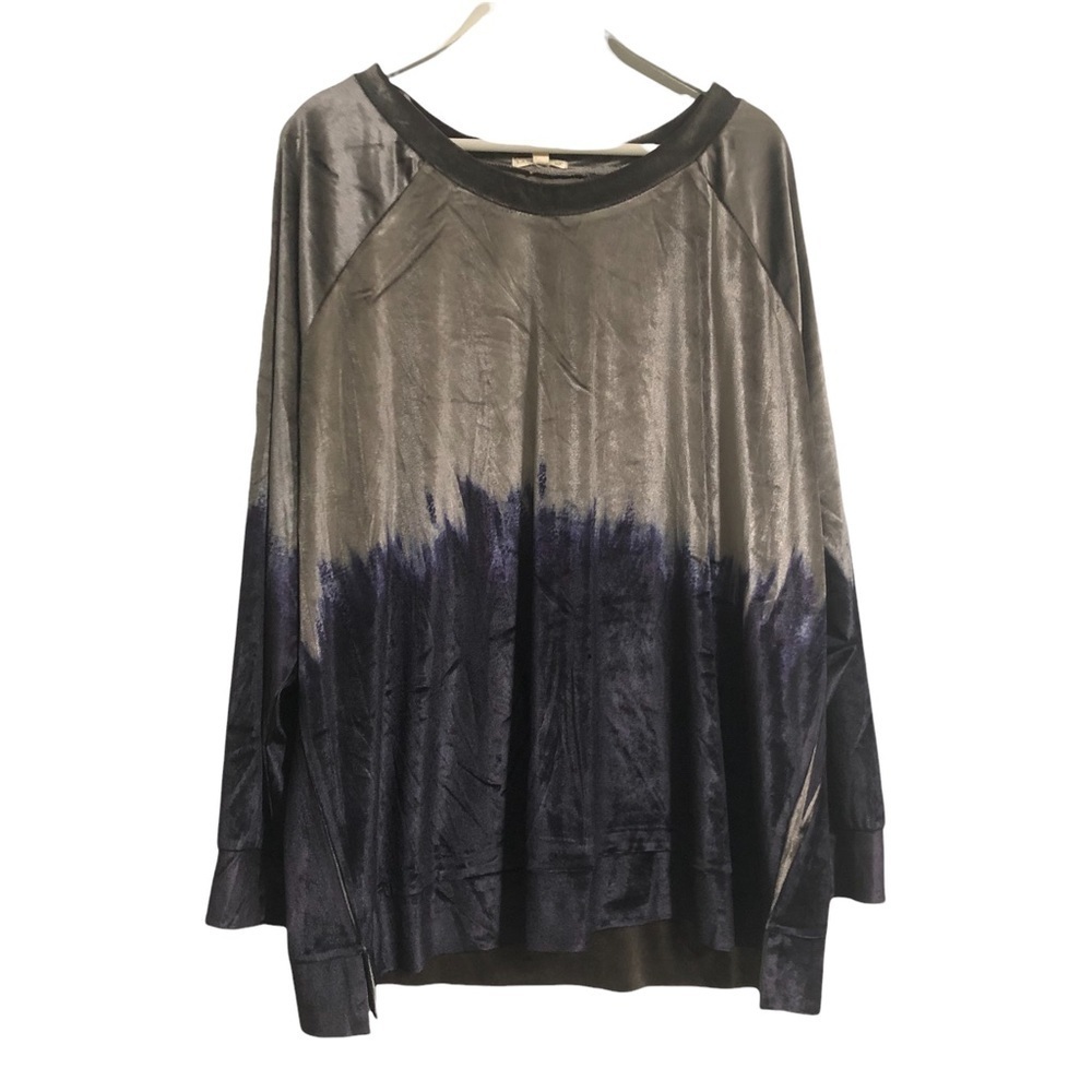 Latitude 10 velvet ombré soft sweatshirt 1x